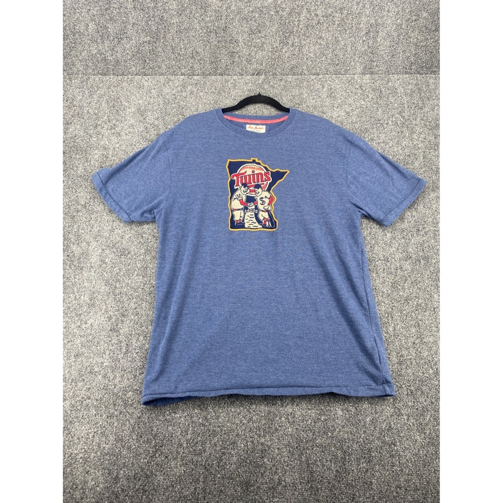 Red Jacket Minnesota Twins MLB Graphic T-Shirt Mens XL Blue Heather Vintage Tee